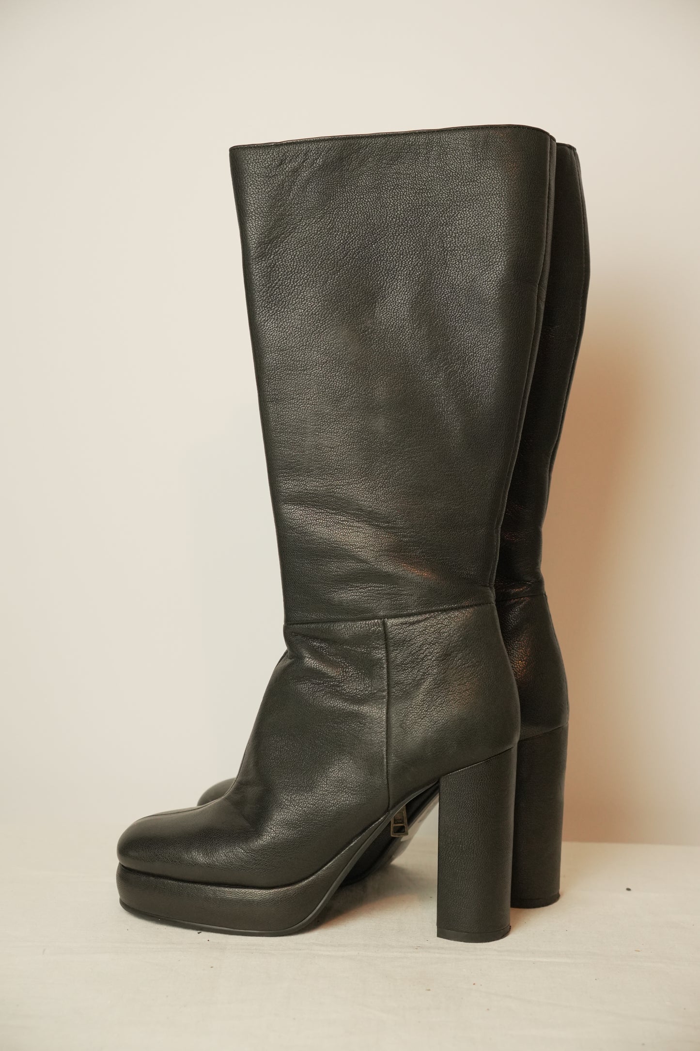 See by Chloe Leather Knee High Boots Sz 37