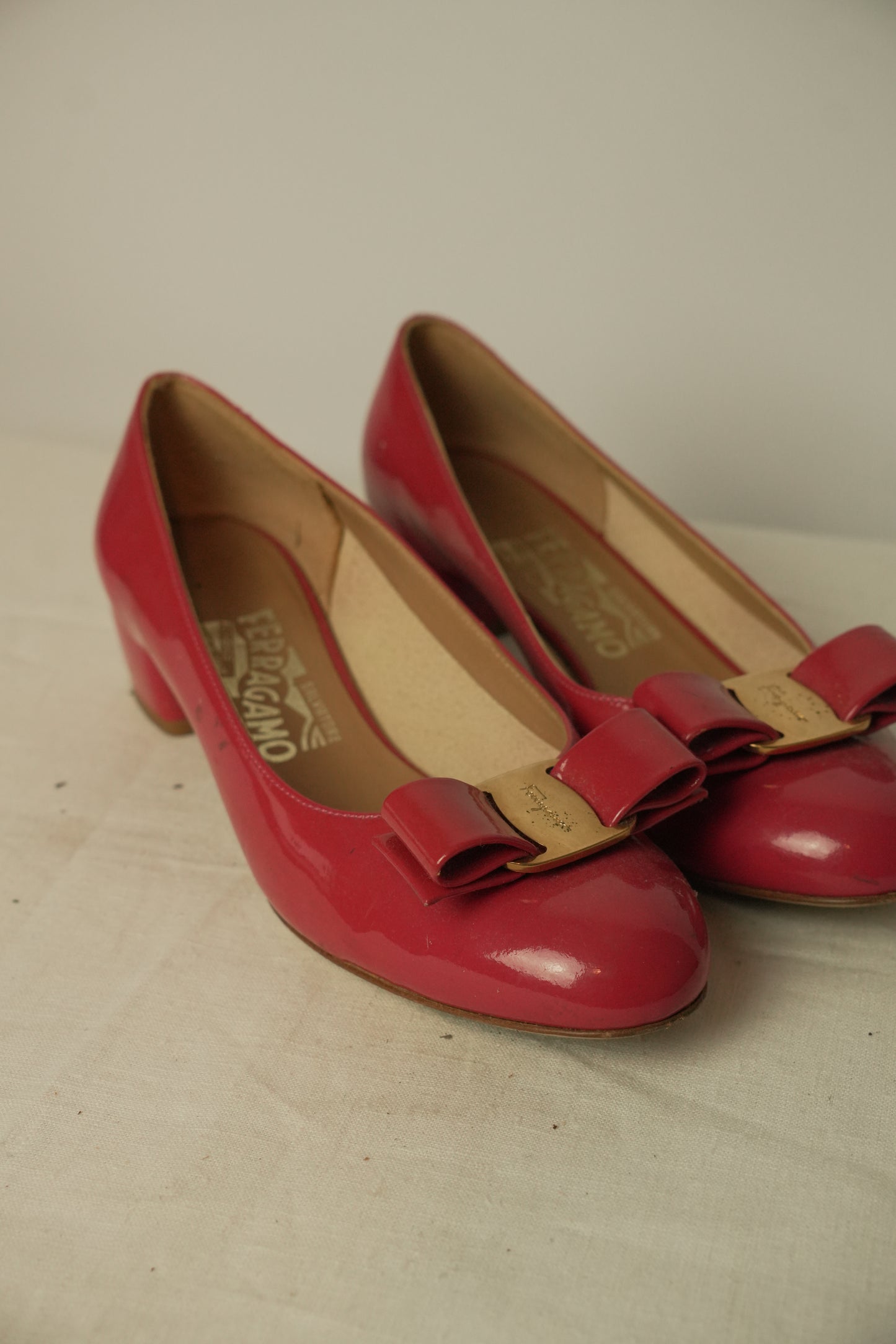 Salvatore Ferragamo Fuschia Pink Pumps