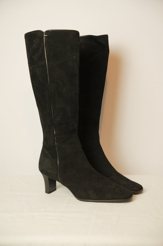 Sonia Rykiel Suede Knee High Boots sz 36.5