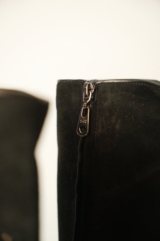 Sonia Rykiel Suede Knee High Boots sz 36.5