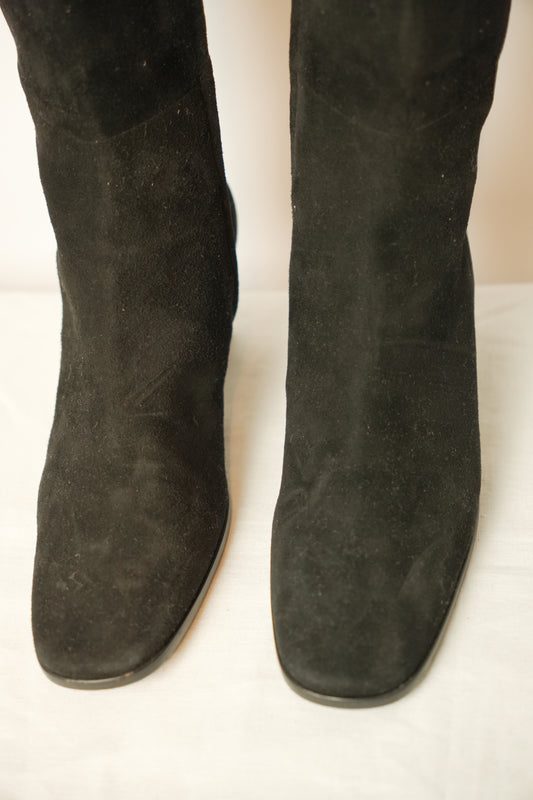 Sonia Rykiel Suede Knee High Boots sz 36.5