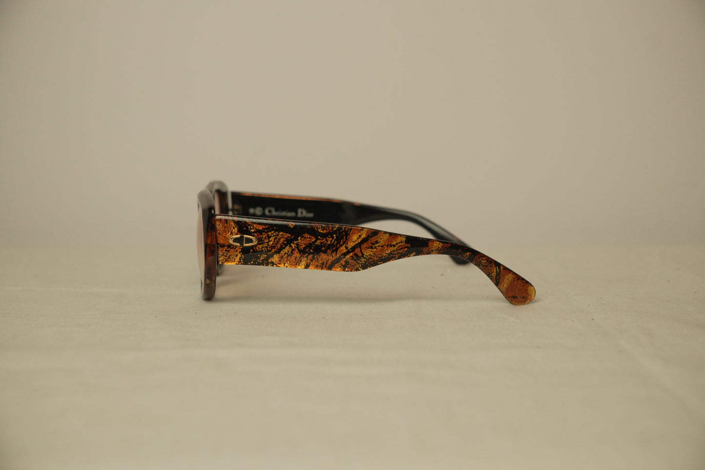 Christian Dior Round Square Brown Vintage Sunglasses