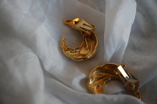 Jean-Louis Scherrer Crescent Moon Earrings