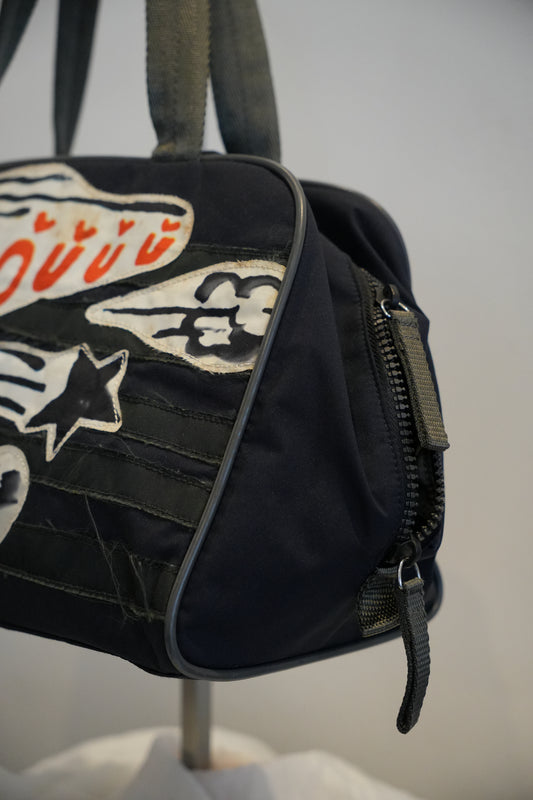 Prada Sports Woouuu Patchwork Boston Bag