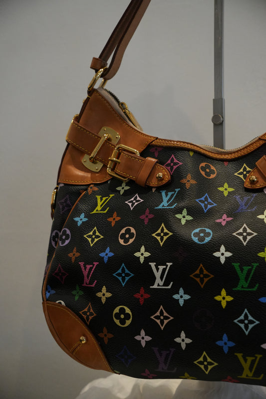 Louis Vuitton Black Murakami Handbag