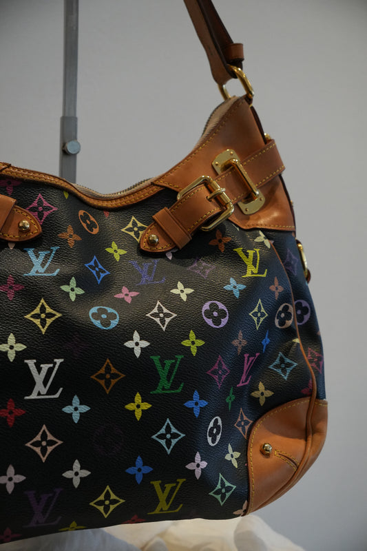 Louis Vuitton Black Murakami Handbag