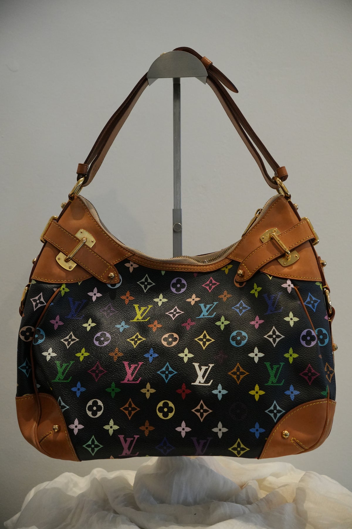 Louis Vuitton Black Murakami Handbag