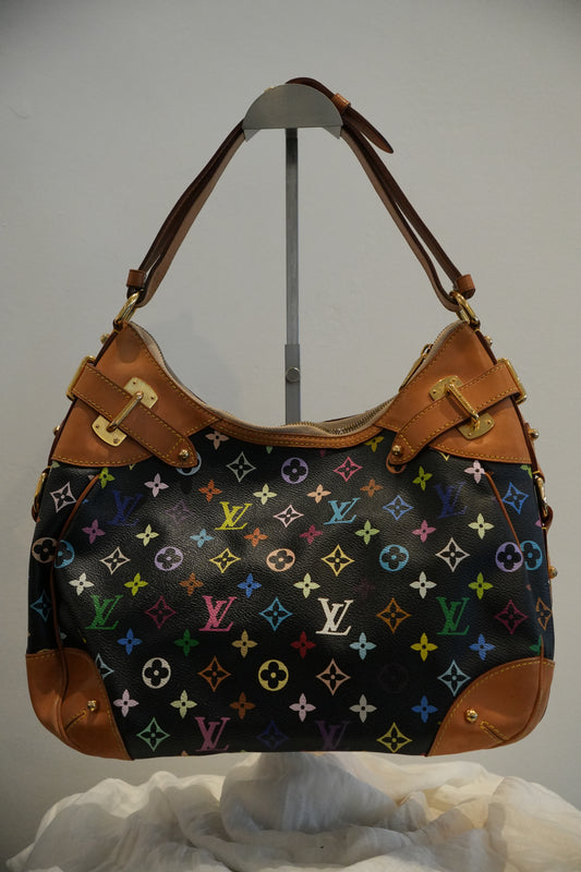 Louis Vuitton Black Murakami Handbag