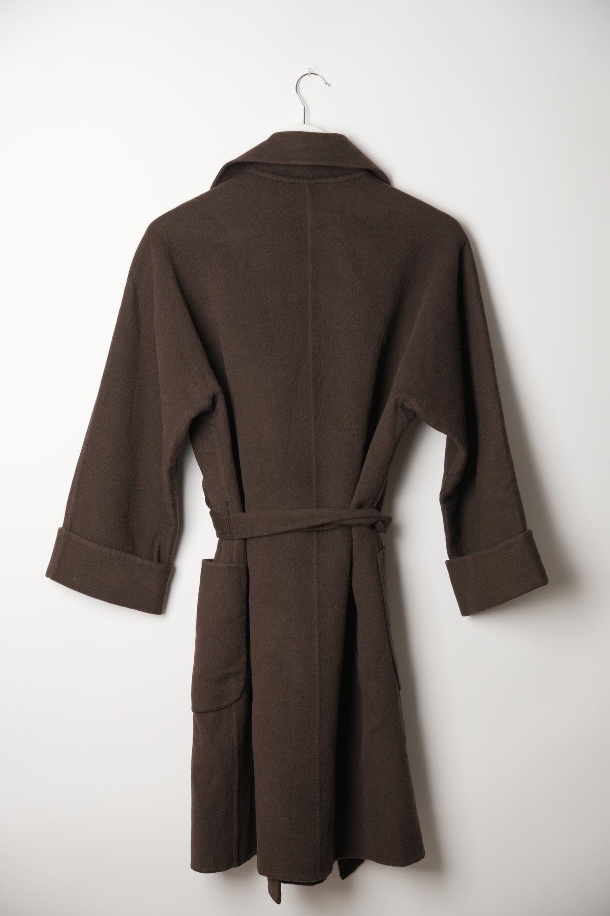Gucci Brown Wool Wrap Coat
