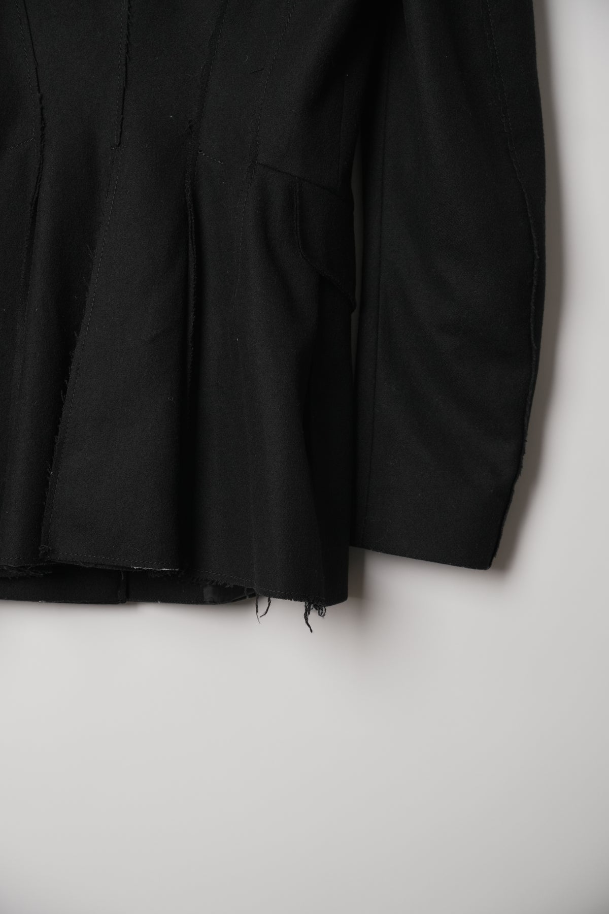 Philosophy di Alberta Ferretti Black Leather Button Down Blazer Jacket