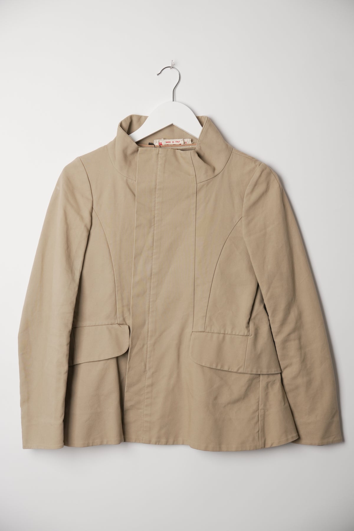 Marni Funnel Neck Peplum Corset Jacket