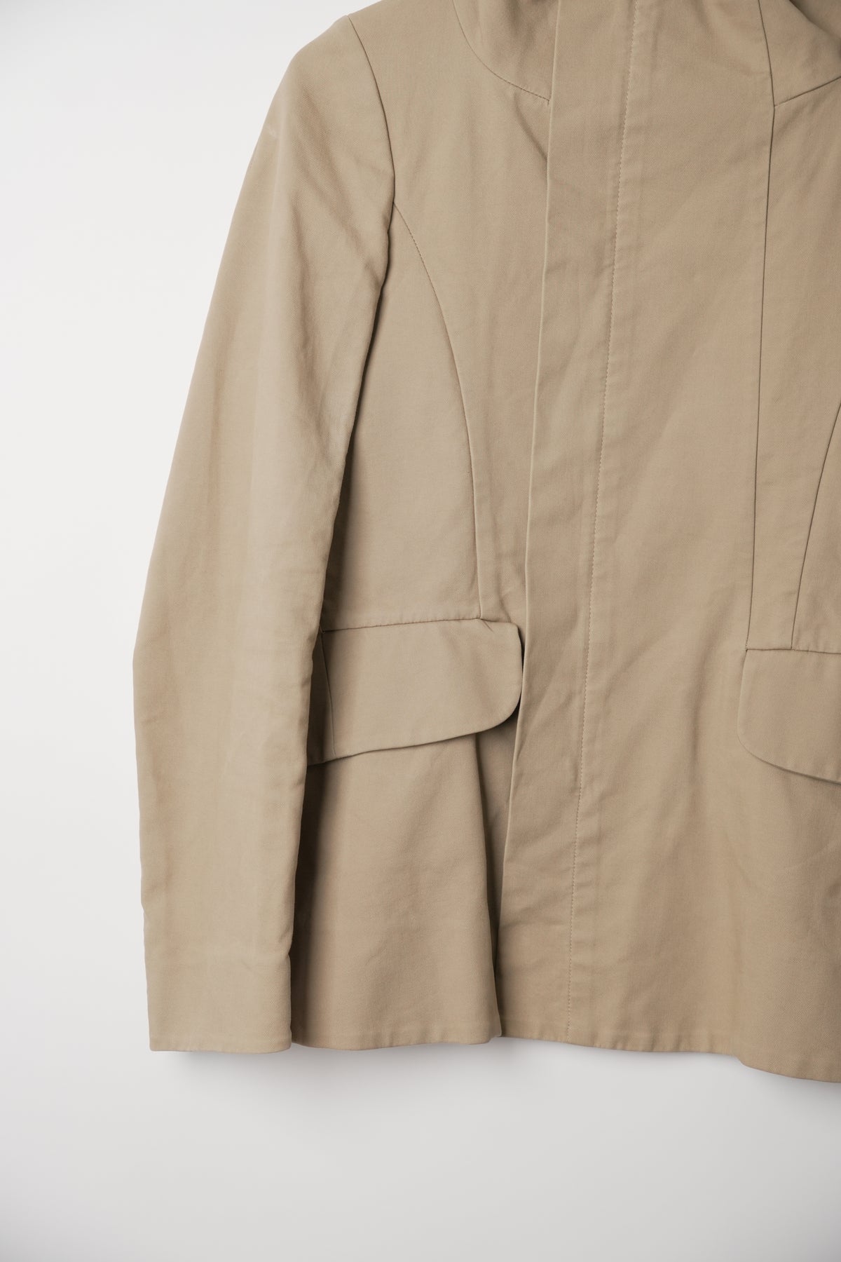 Marni Funnel Neck Peplum Corset Jacket