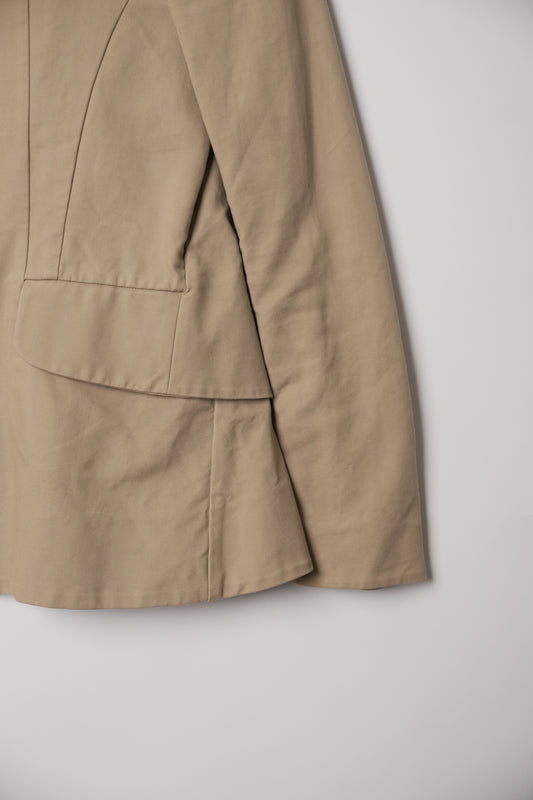 Marni Funnel Neck Peplum Corset Jacket