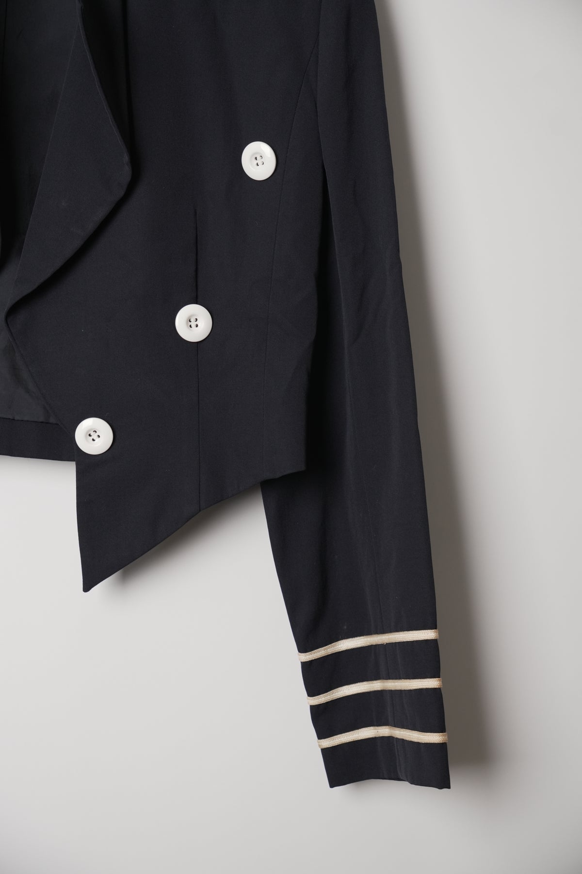 Christian Dior Cropped Napoleon Collarless Blazer