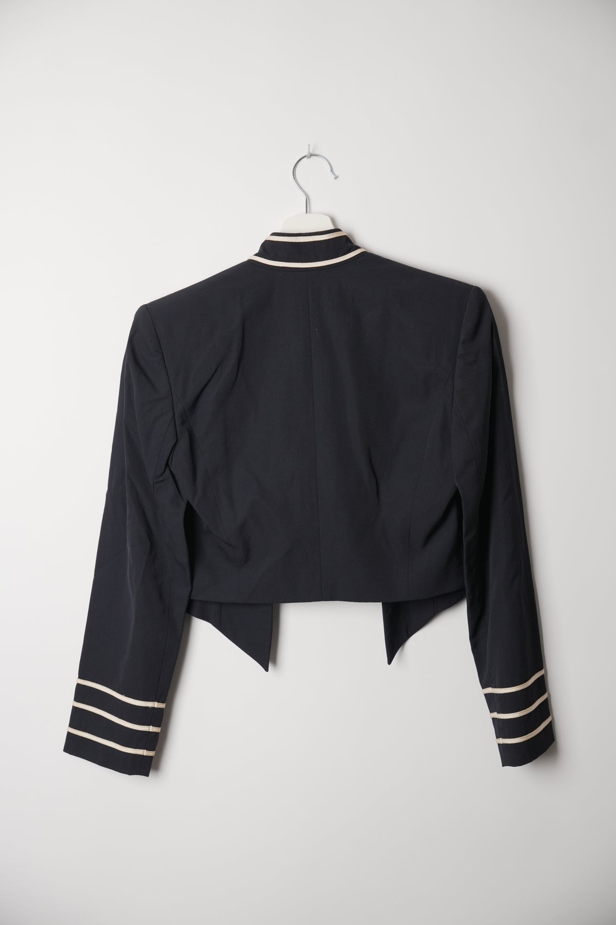 Christian Dior Cropped Napoleon Collarless Blazer
