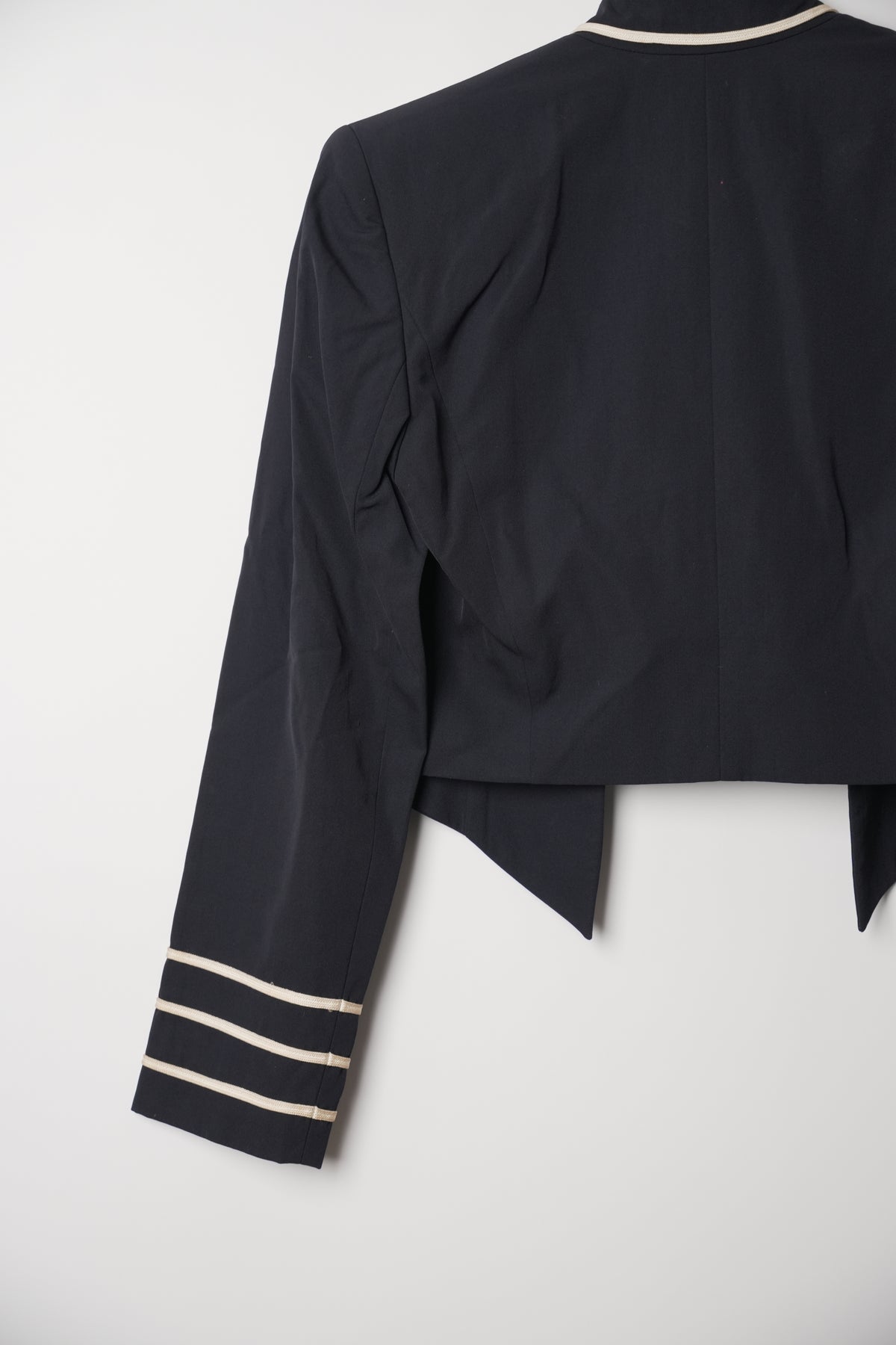 Christian Dior Cropped Napoleon Collarless Blazer