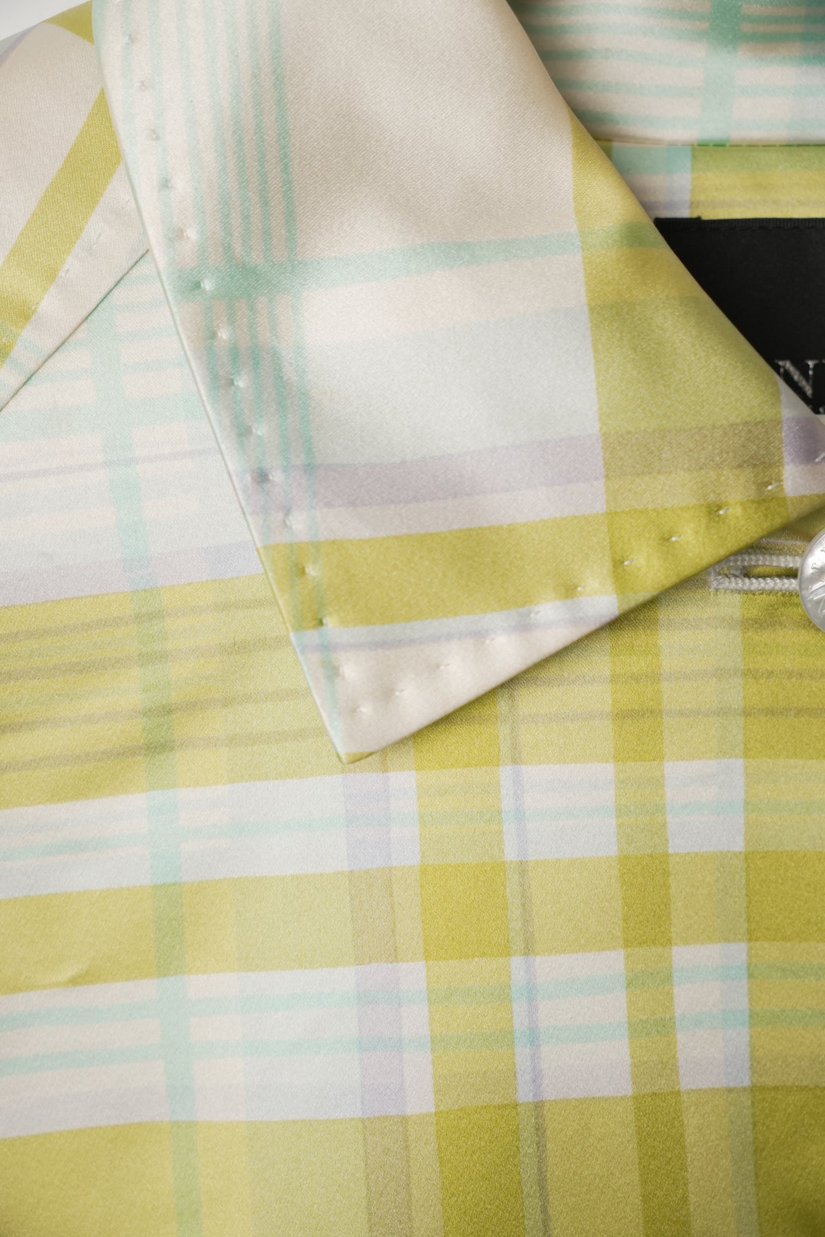 Lanvin Collection Silk Check Pattern Trench Coat