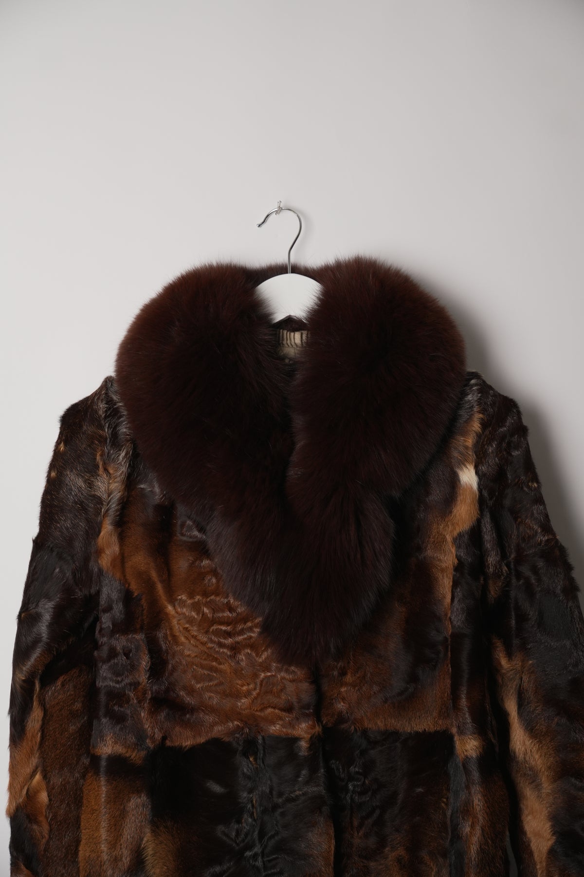 Revillon Fur Brown Patchwork Coat