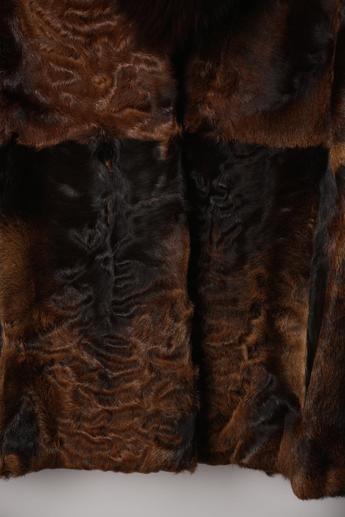 Revillon Fur Brown Patchwork Coat
