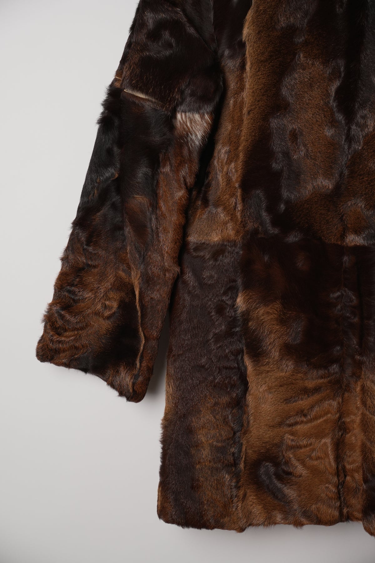 Revillon Fur Brown Patchwork Coat