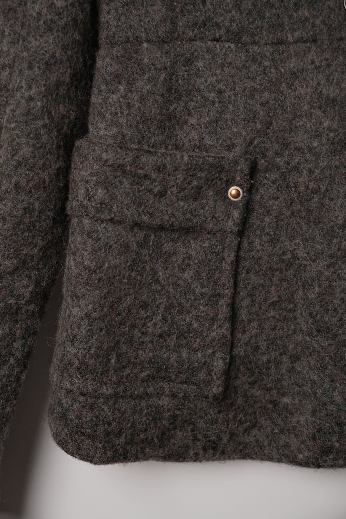 G Star Raw Grey Wool Mock Neck Double Breasted Military Jacket