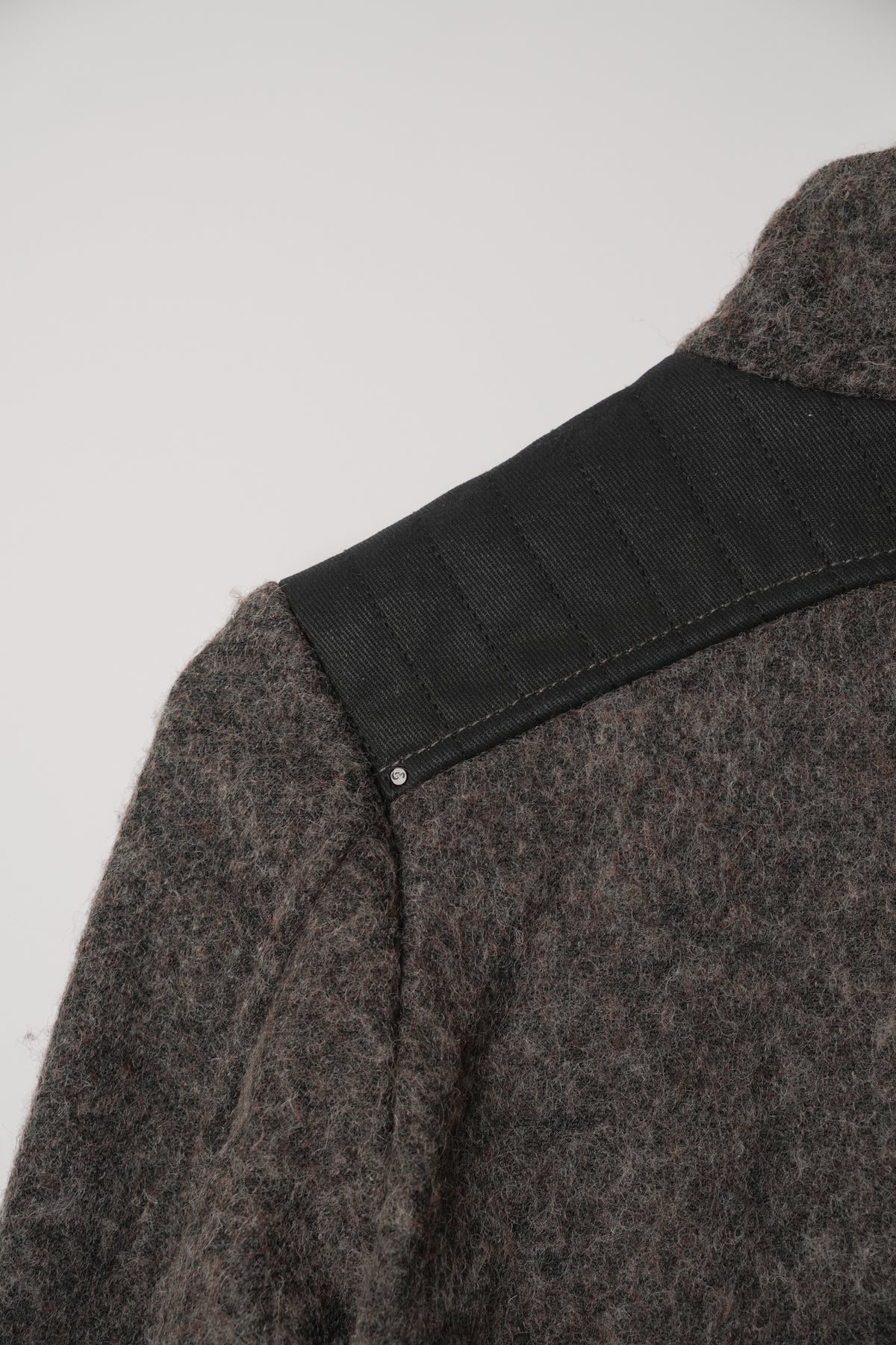 G Star Raw Grey Wool Mock Neck Double Breasted Military Jacket