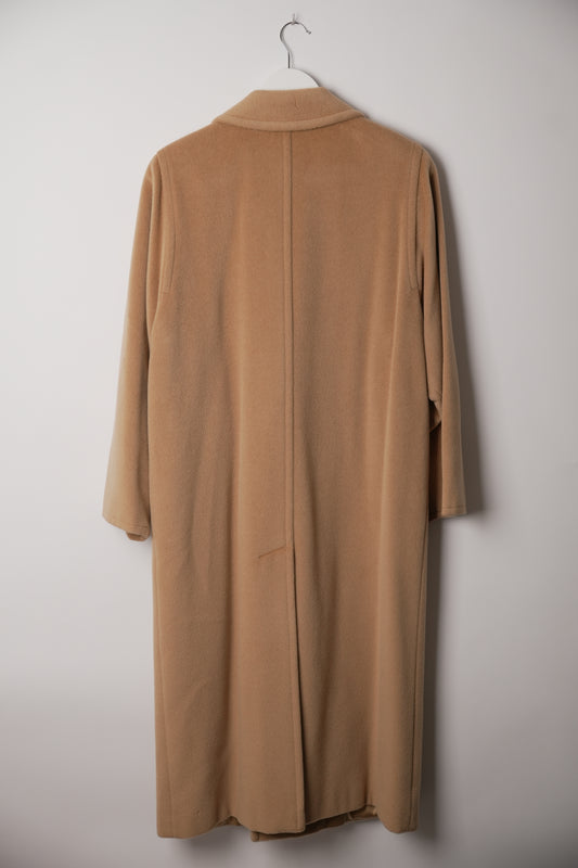 Max Mara Camel Double Breasted Long Coat