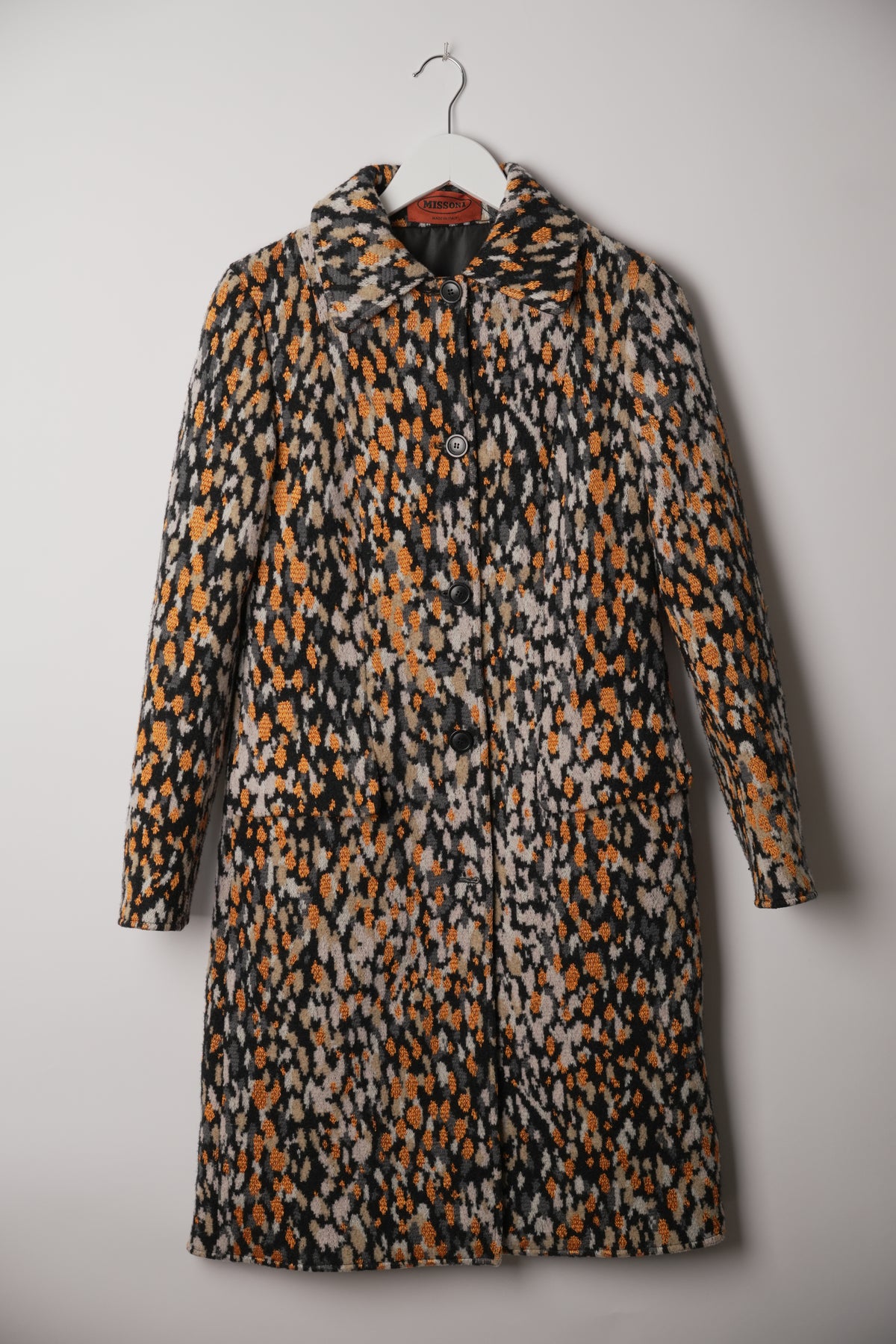 Missoni Multi Colour Leopard Wool Coat