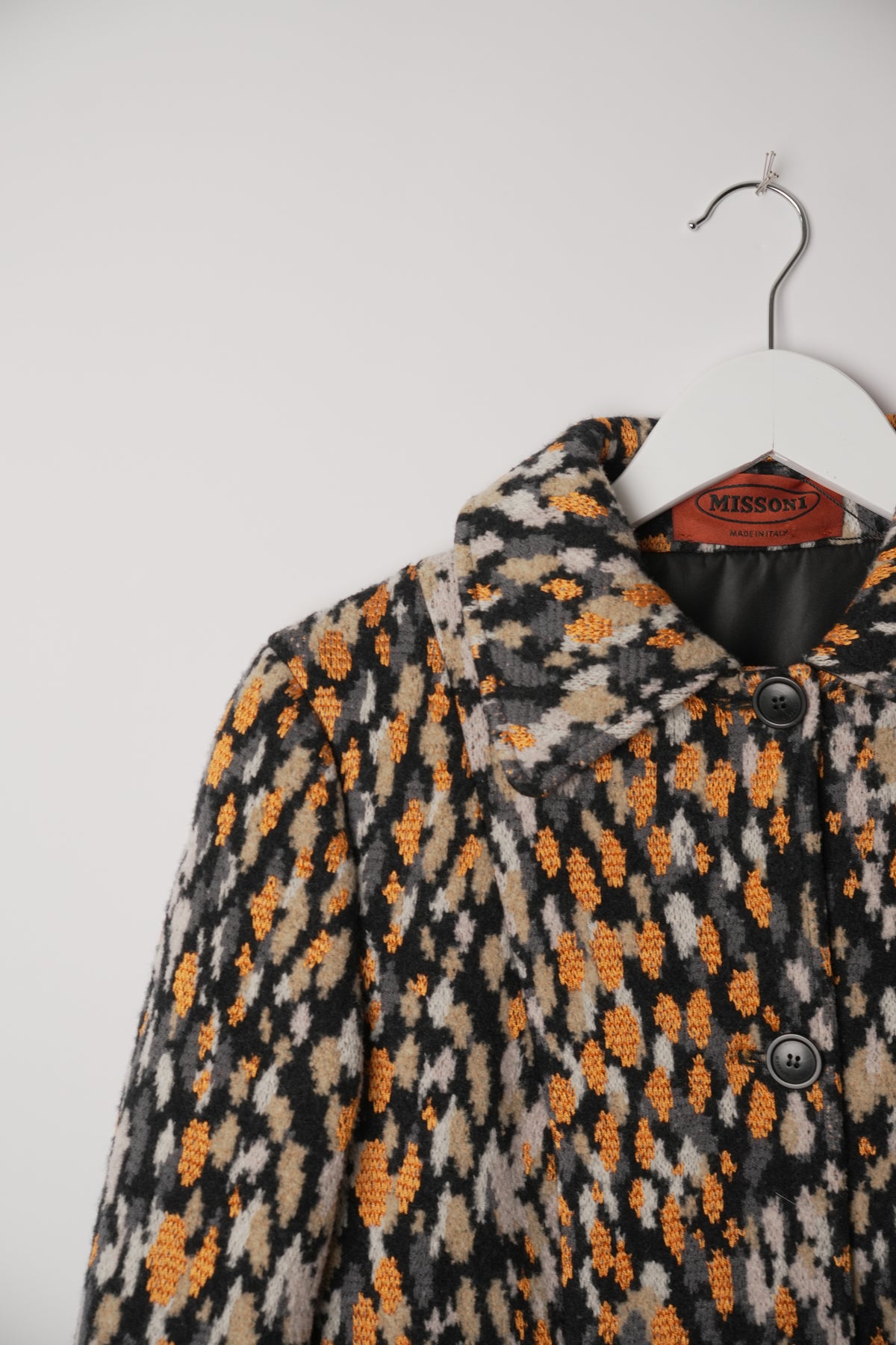 Missoni Multi Colour Leopard Wool Coat