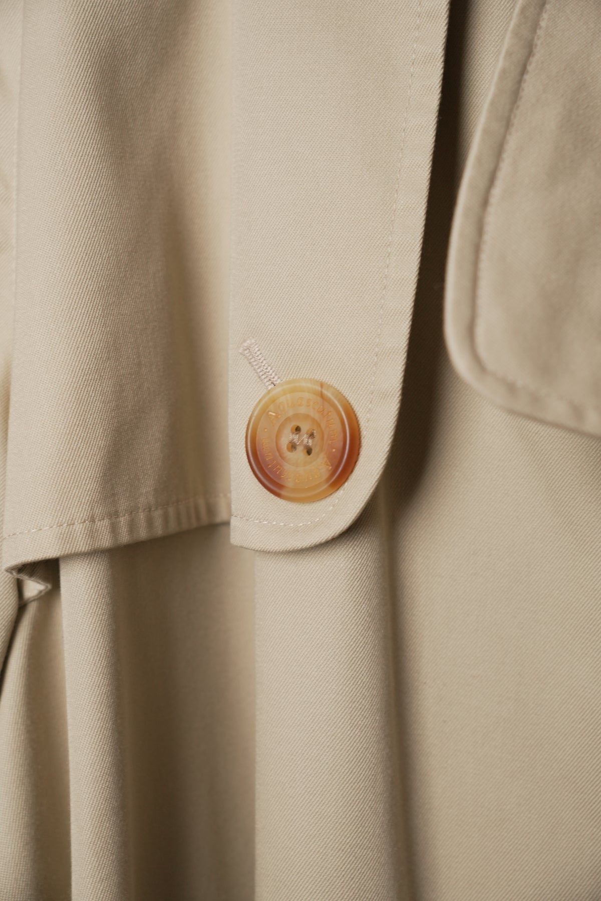 Aquascutum Double Breasted Beige Trench Coat