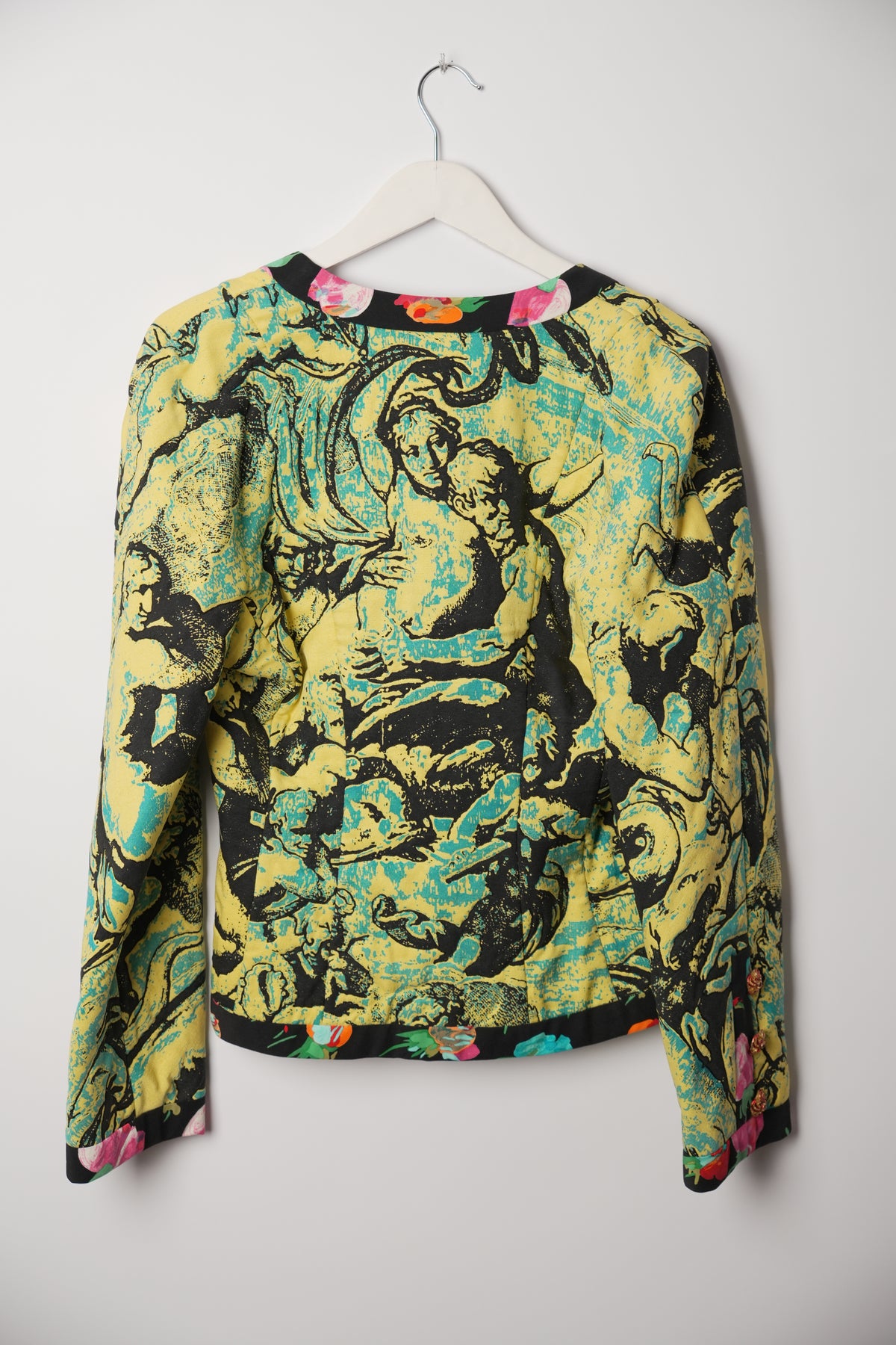 Emanuel Ungaro Printed Graphic Women Floral Trim Blazer