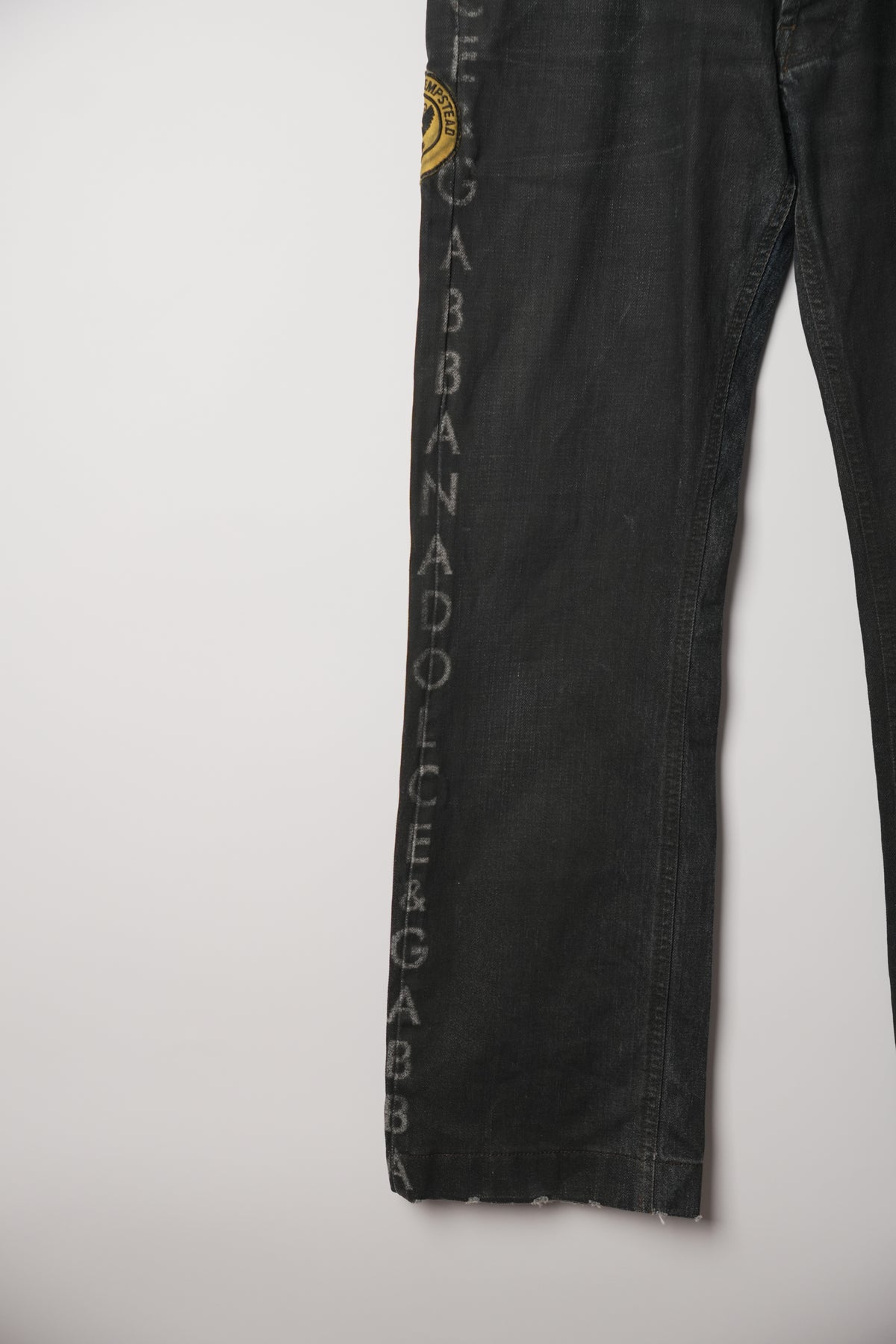 Dolce & Gabbana Logo Side Denim Jeans w Back Patches