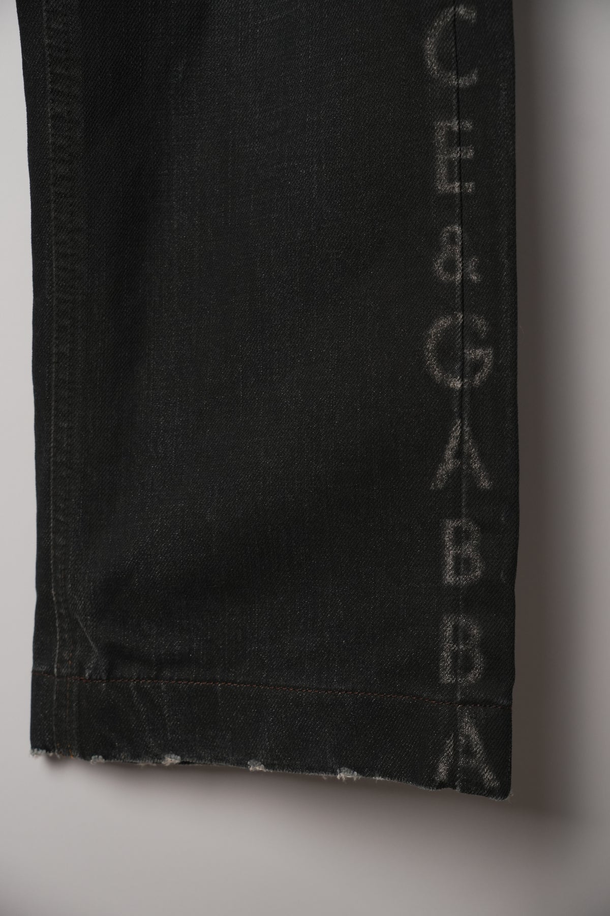 Dolce & Gabbana Logo Side Denim Jeans w Back Patches
