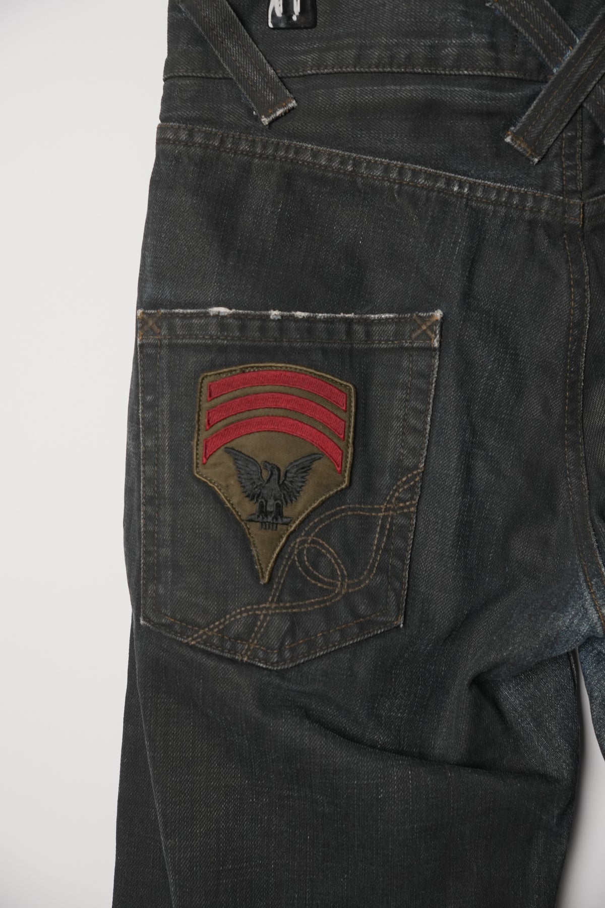 Dolce & Gabbana Logo Side Denim Jeans w Back Patches