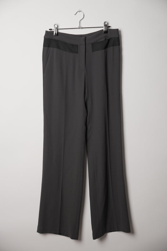 Fendi Purple Pants with Ribbon Pocket Detail