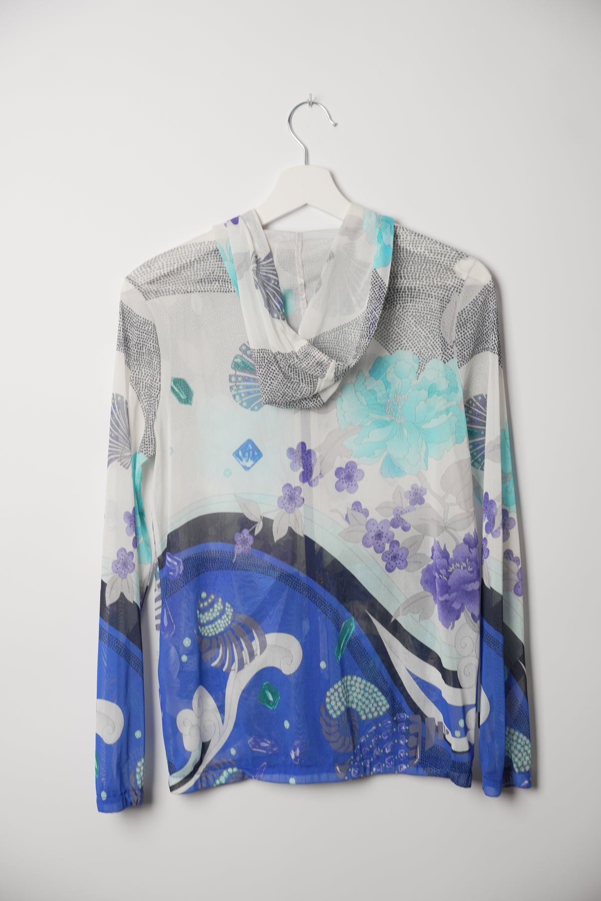 Leonard Floral Seashell Zip Up Hoodie Jacket