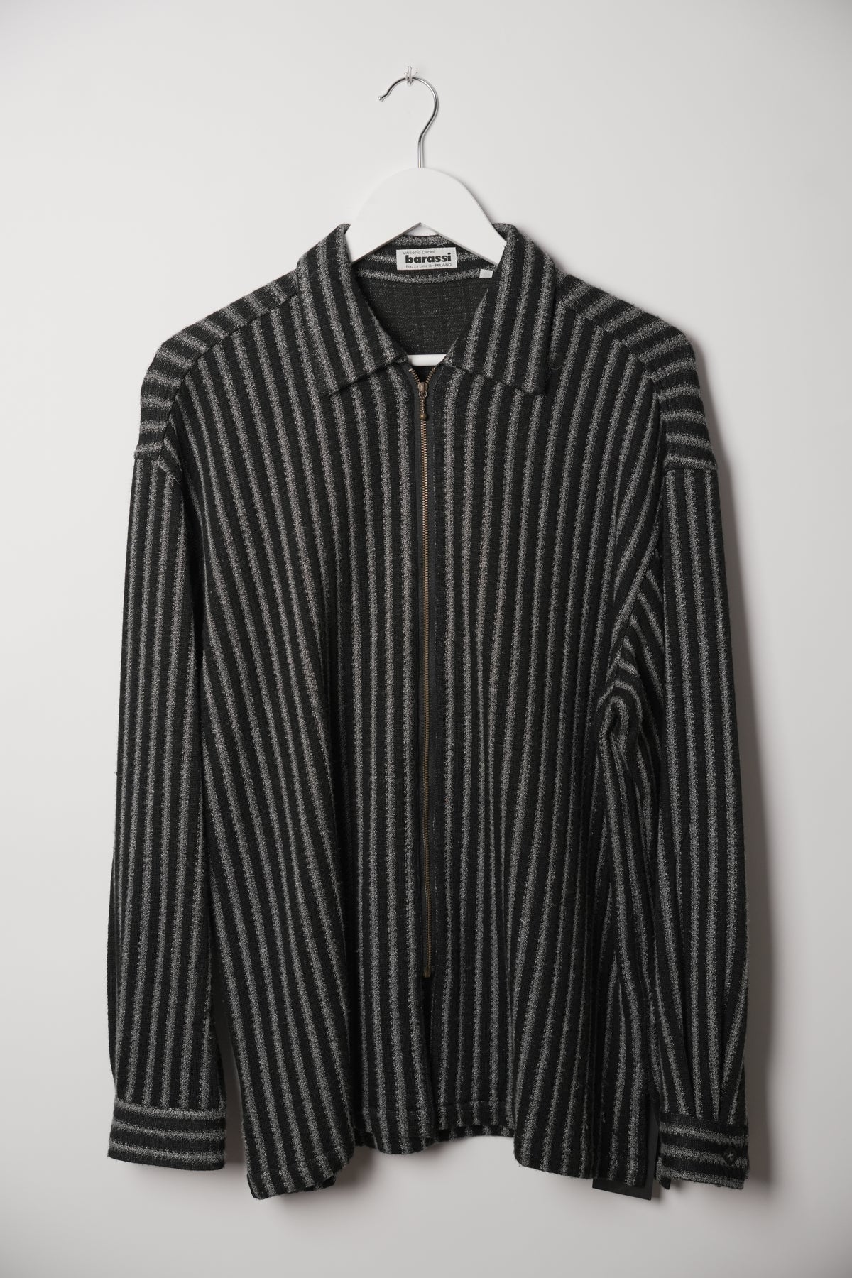 Vittorio Carini Barassi Vertical Stripe Zip Jacket