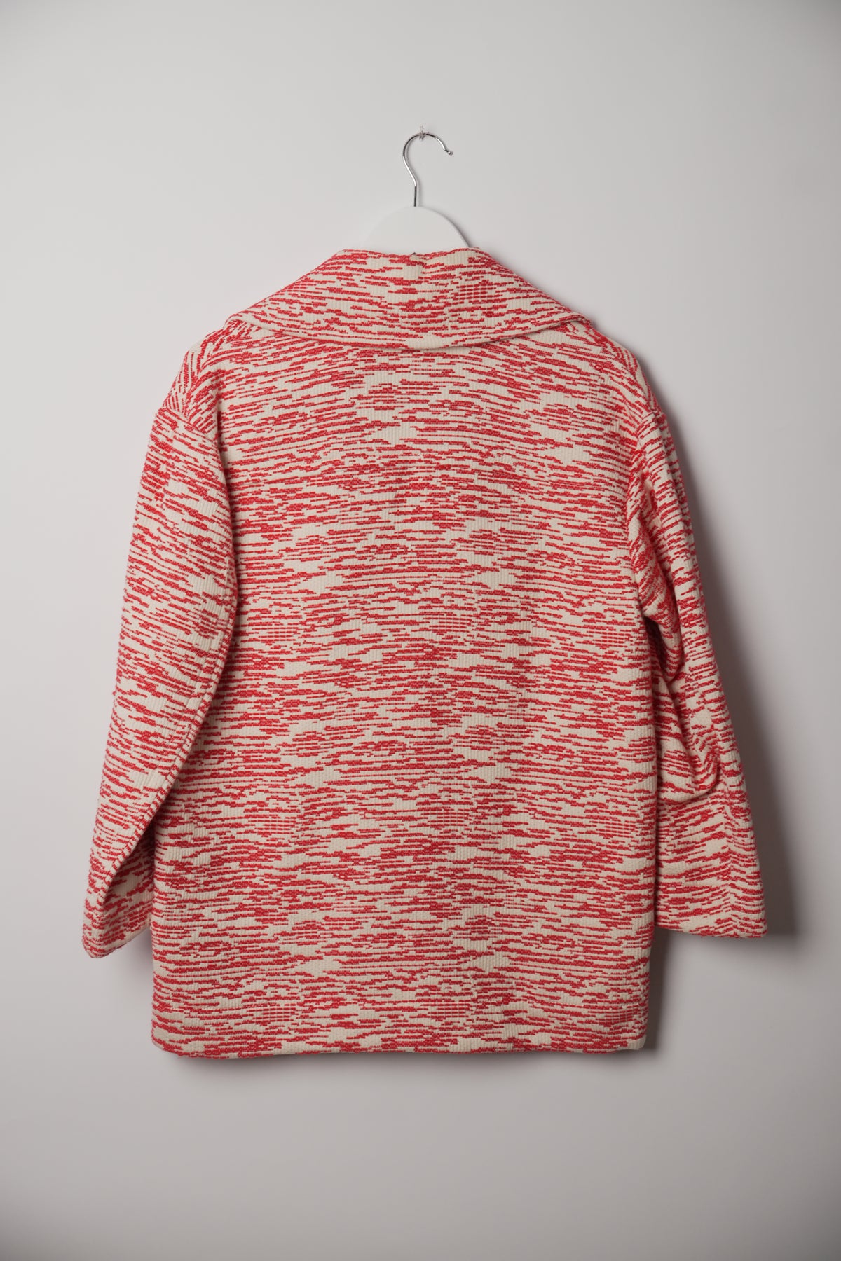 Vivienne Westwood Red White Large Lapel Button Down Jacket