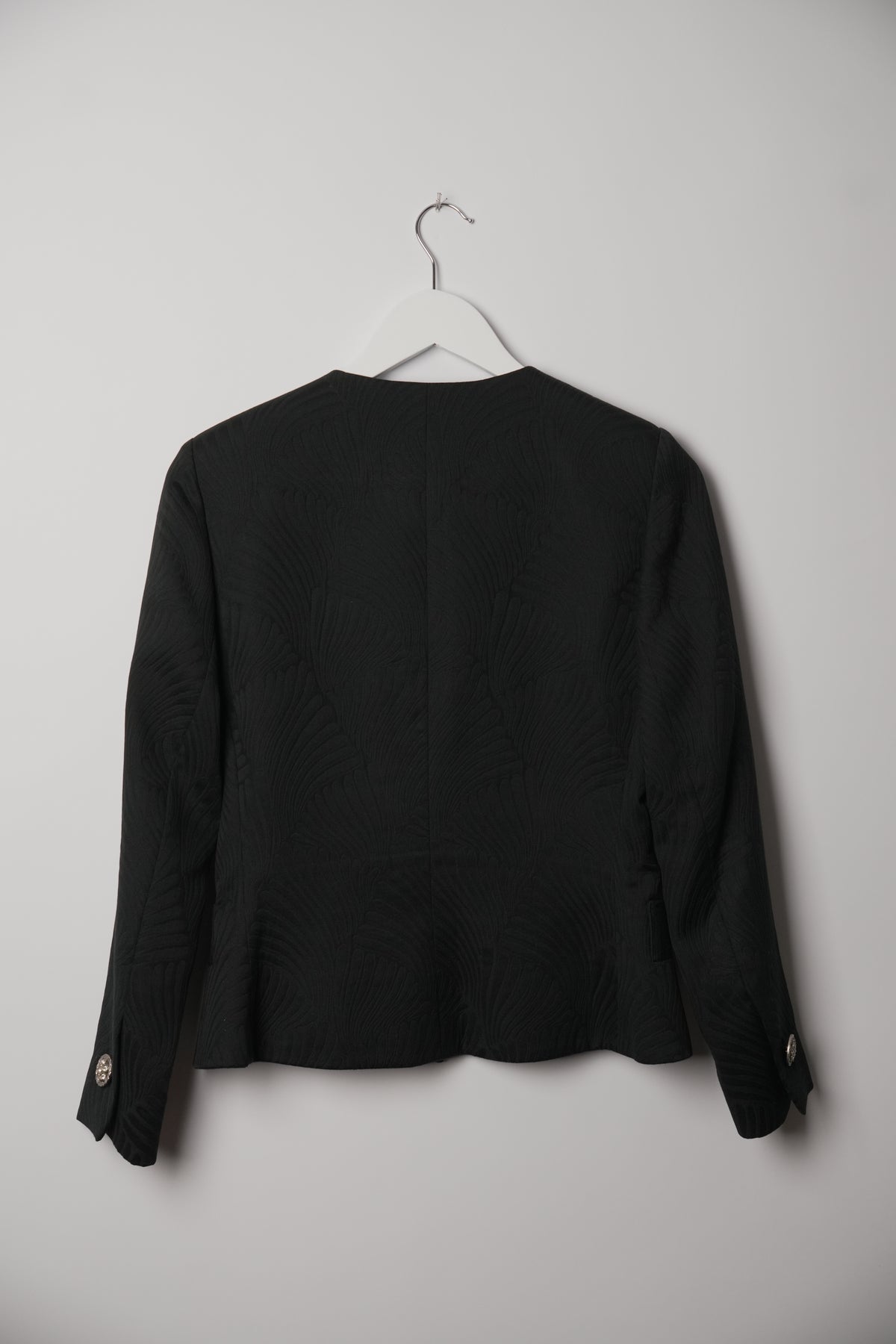 Yves Saint Laurent Embroidered Crystal Button Down Blazer