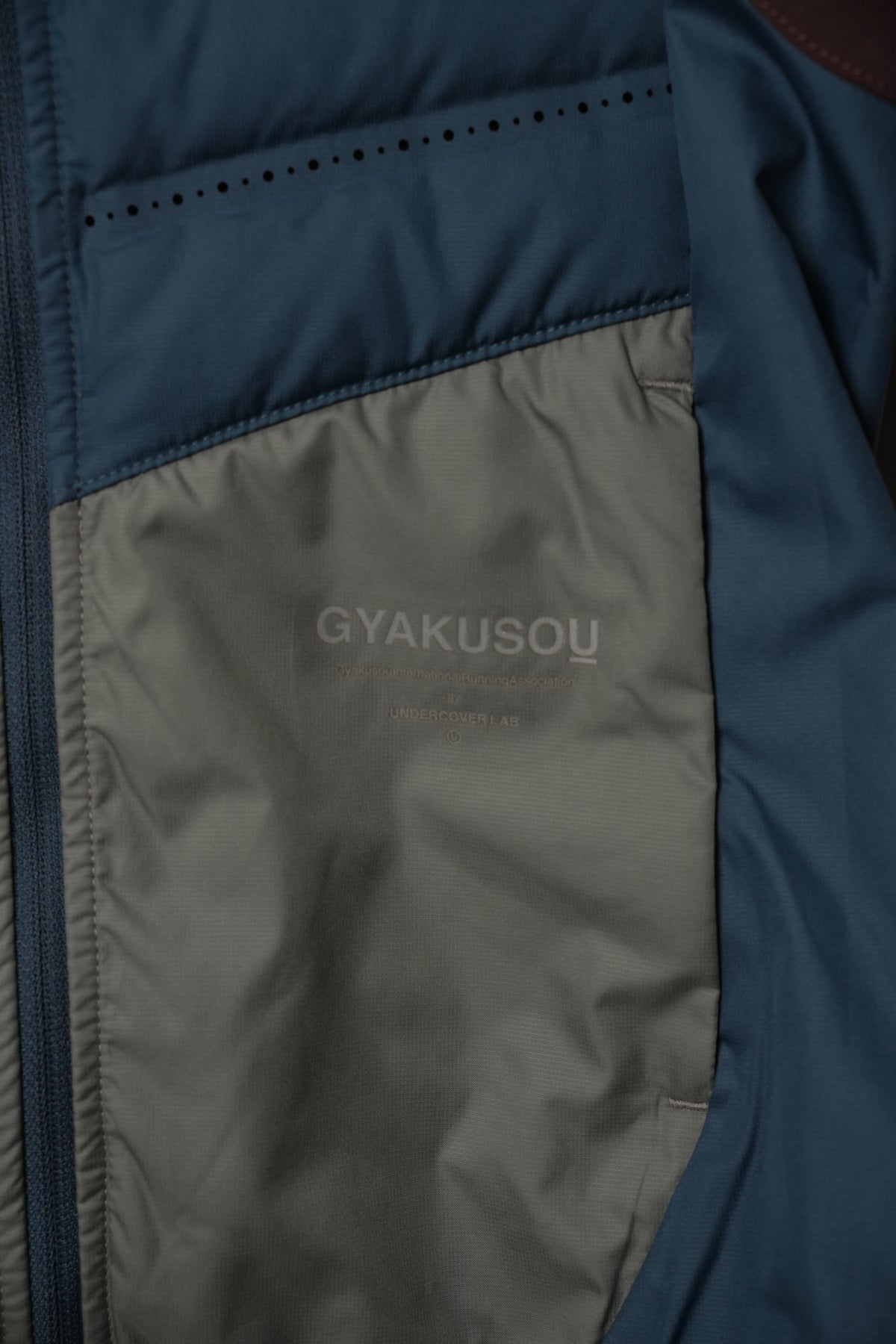 Nike x Undercover Nylon /Quilted Jacket Blue/Gray
