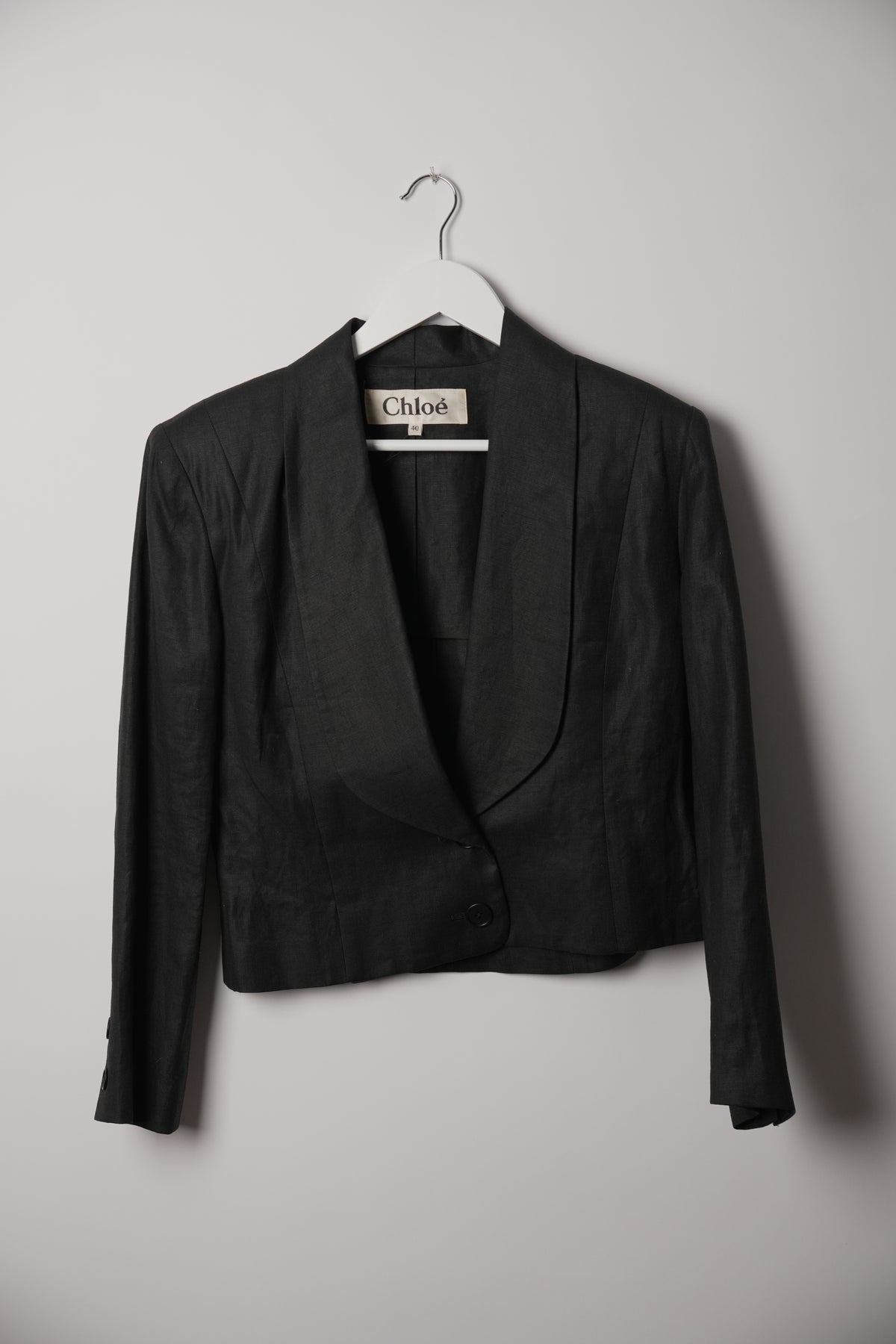 Chloe Black Large Lapel Blazer