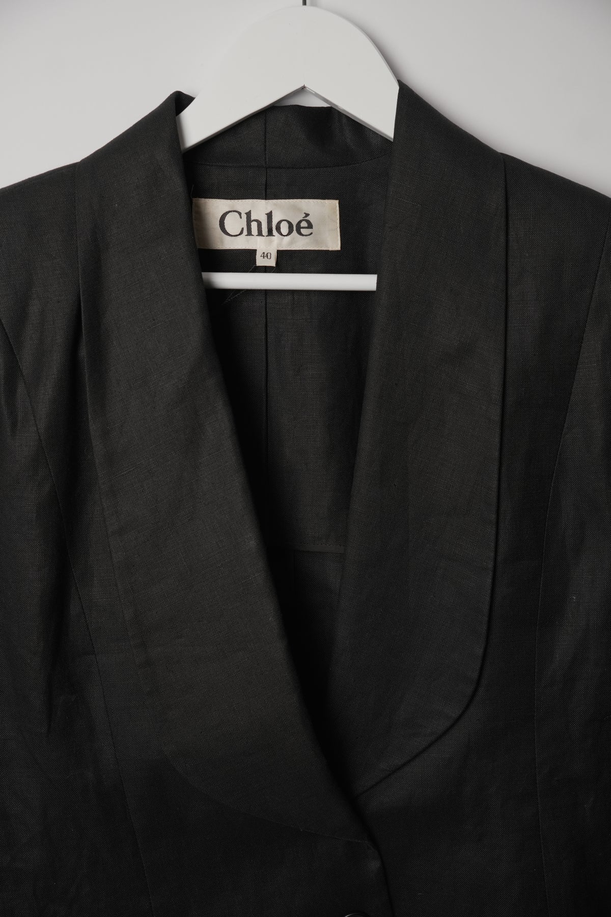 Chloe Black Large Lapel Blazer