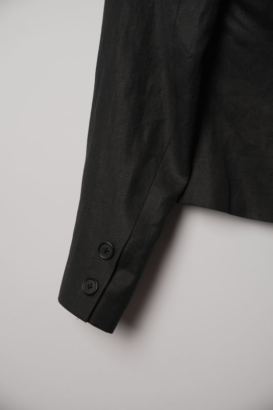 Chloe Black Large Lapel Blazer