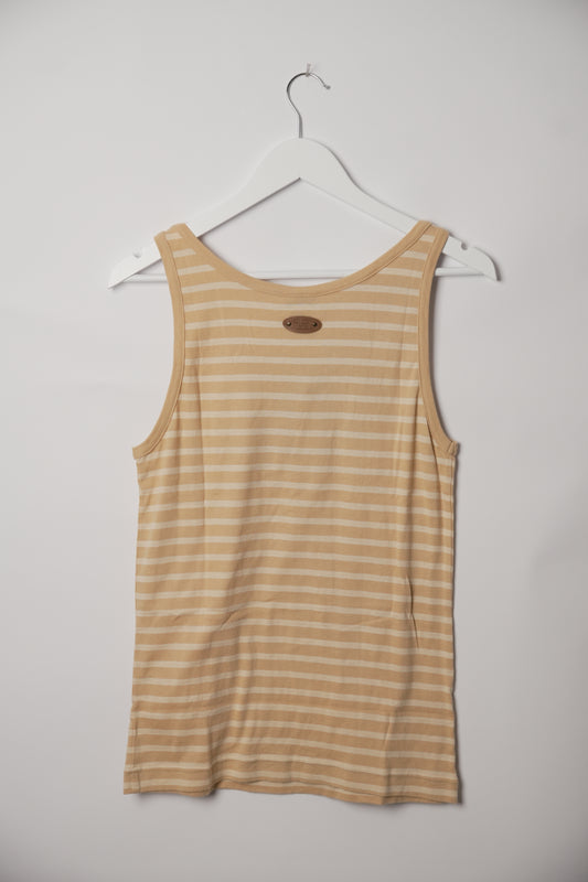 D&G Sand Stripe Cruel Summer Slogan Tank