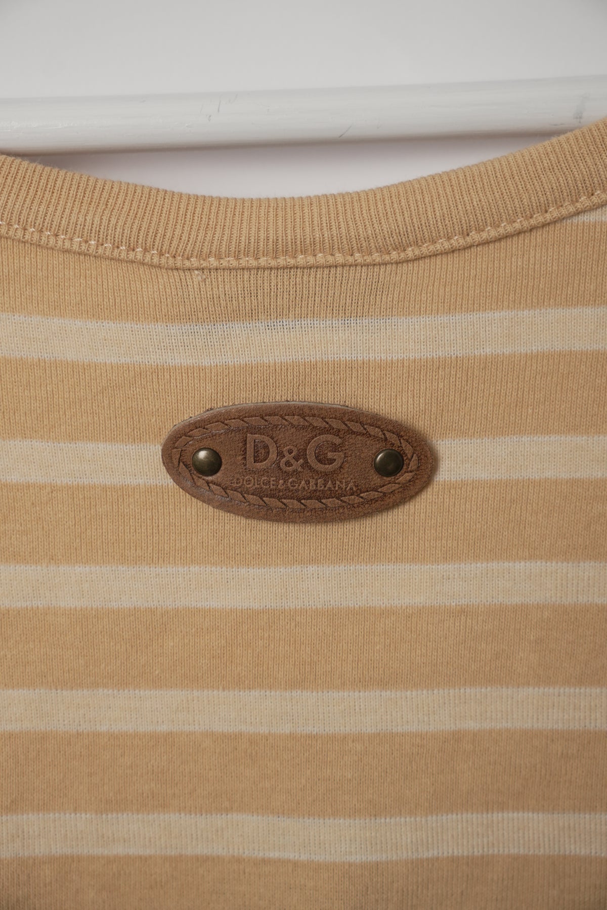 D&G Sand Stripe Cruel Summer Slogan Tank