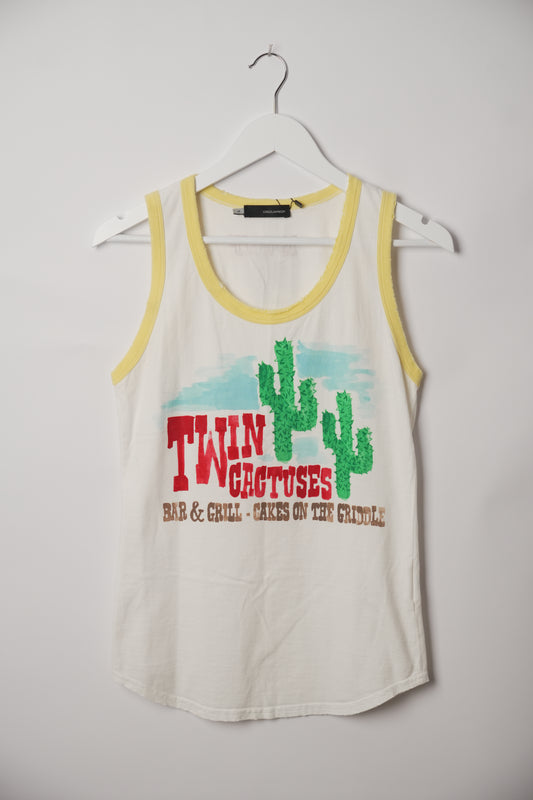 DSquared2 Twin Cactuses Graphic Tank