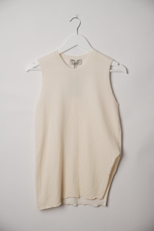 Studio Nicholson Sleeveless Merino Wool Vest with Asymmetric Slit