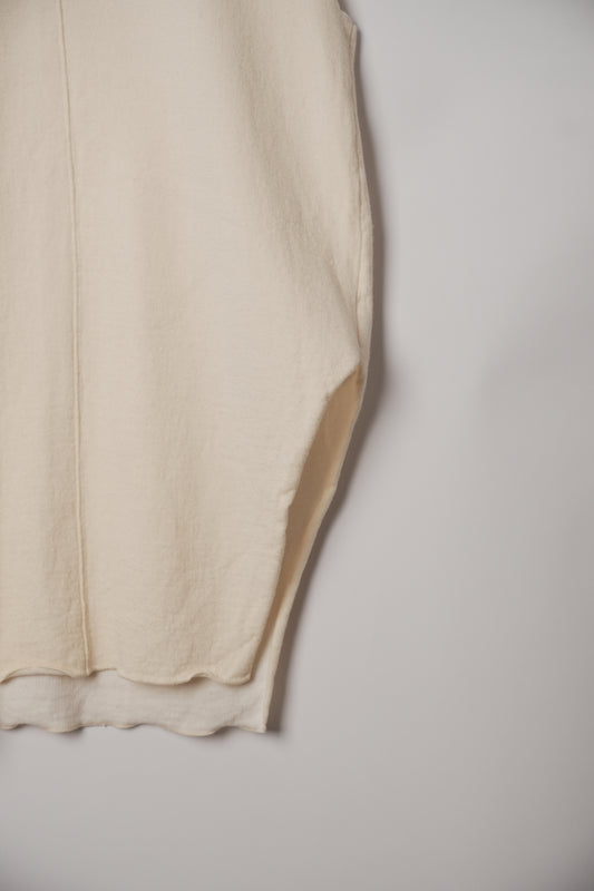 Studio Nicholson Sleeveless Merino Wool Vest with Asymmetric Slit