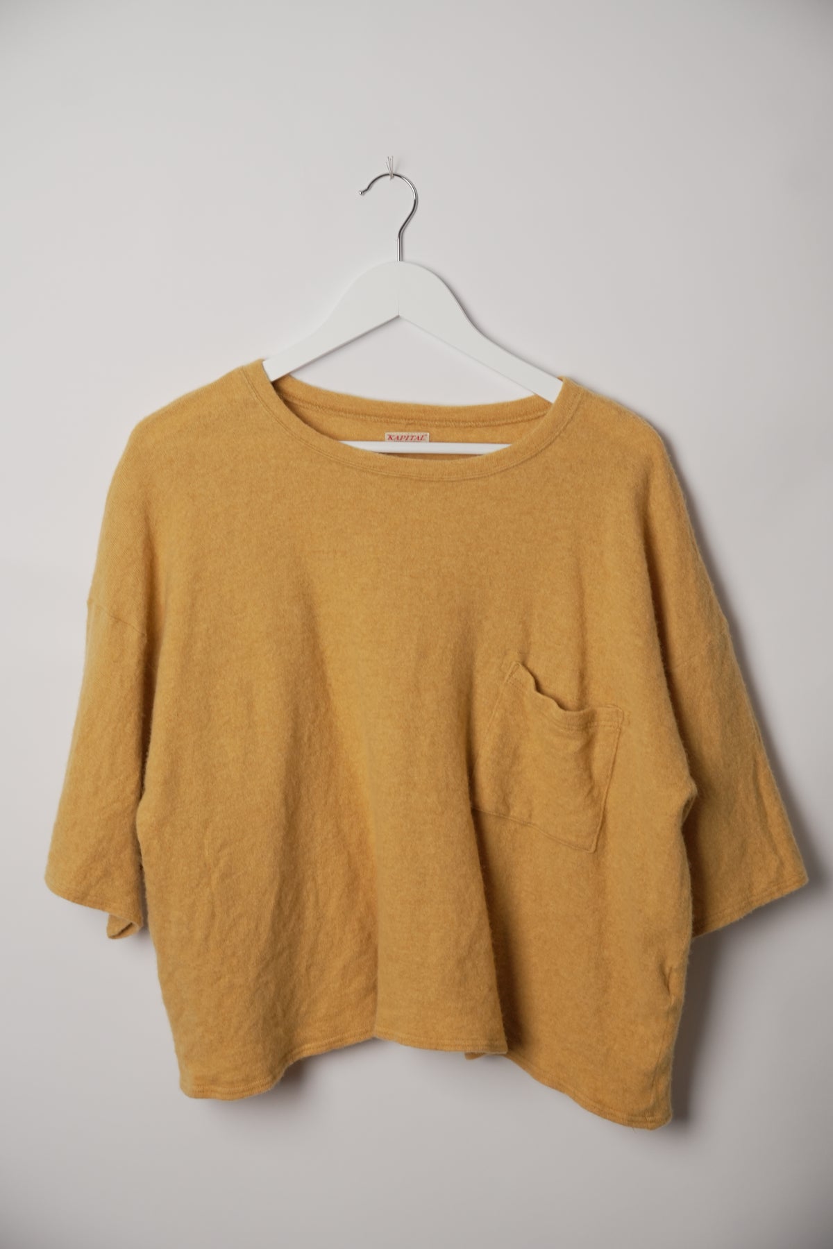Kapital Mustard Short Sleeve Pocket Knit