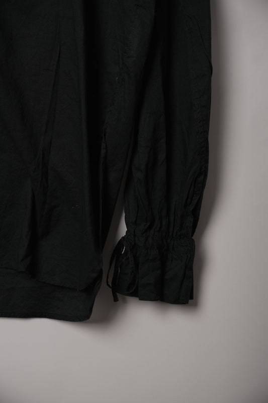 Yves Saint Laurent Rive Gauche Keyhole Tie Balloon Sleeve Blouse